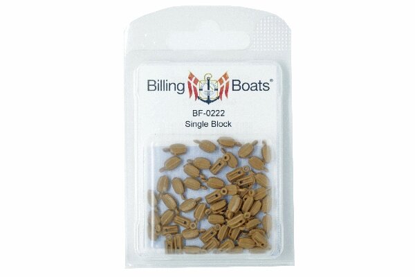 Block, Single, Plastic 7 mm (50)